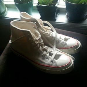 White high tops converses all star